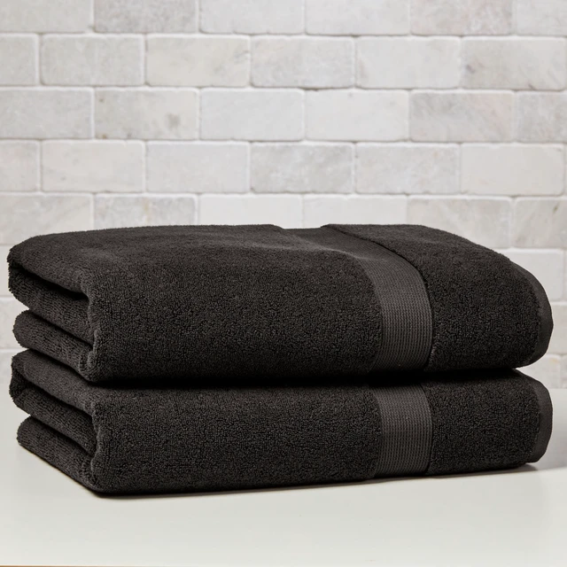 Alt view image 2 of 6 - Better Homes & Gardens Signature Soft Solid Cotton Bath Sheet, Grey Shadow