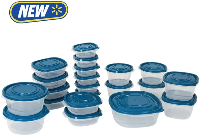 Main image of Mainstays 42-Piece Semi Durable Plastic Food Storage Container Set