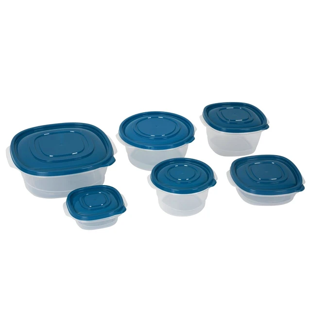 Alt view image 3 of 6 - Mainstays 42-Piece Semi Durable Plastic Food Storage Container Set
