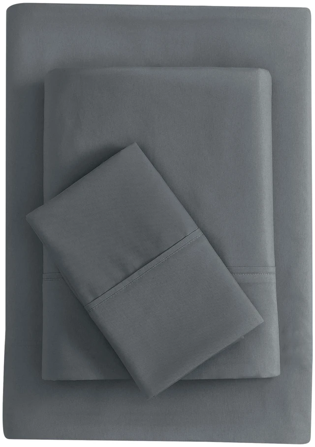 Main image of Mainstays Twin-XL Super Soft Brushed Microfiber Bed Sheet Set, Soothing Gray, 3 Piece