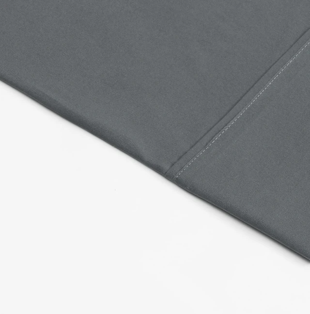 Alt view image 5 of 6 - Mainstays Twin-XL Super Soft Brushed Microfiber Bed Sheet Set, Soothing Gray, 3 Piece