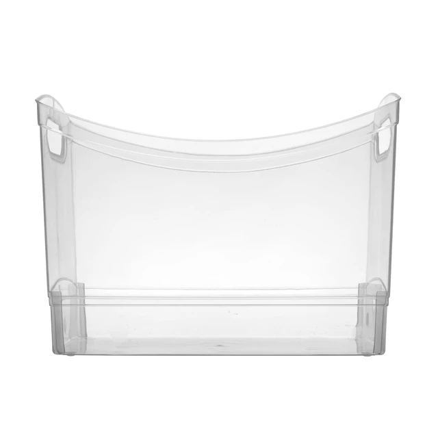 Alt view image 2 of 6 - Mainstays 4 Pack Clear Narrow Plastic Storage Bin, 12Qt