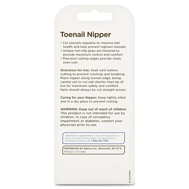Alt view image 3 of 7 - Equate Stainless Steel Toenail Nipper for Ingrown Toenails & Adult Nail Health, 1 Count