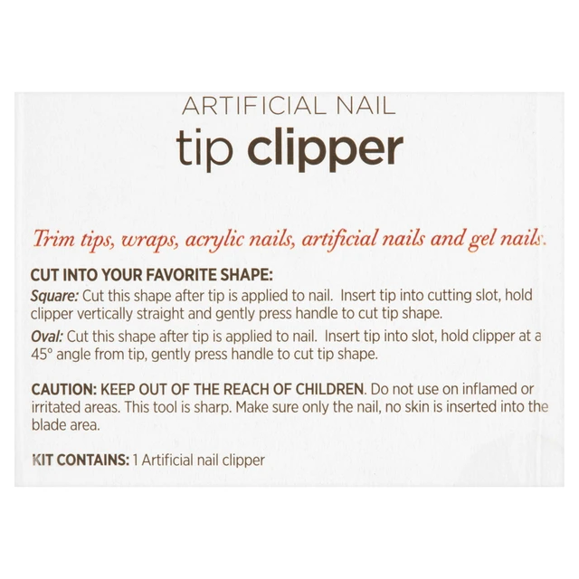 Alt view image 4 of 6 - Kiss Professional Artificial Acrylic Nail Tip Clipper, Stainless Steel, 1 Count