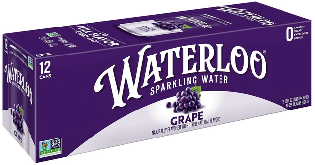 Main image of Waterloo Sparkling Water Grape 12 fl oz 12 Pack Cans