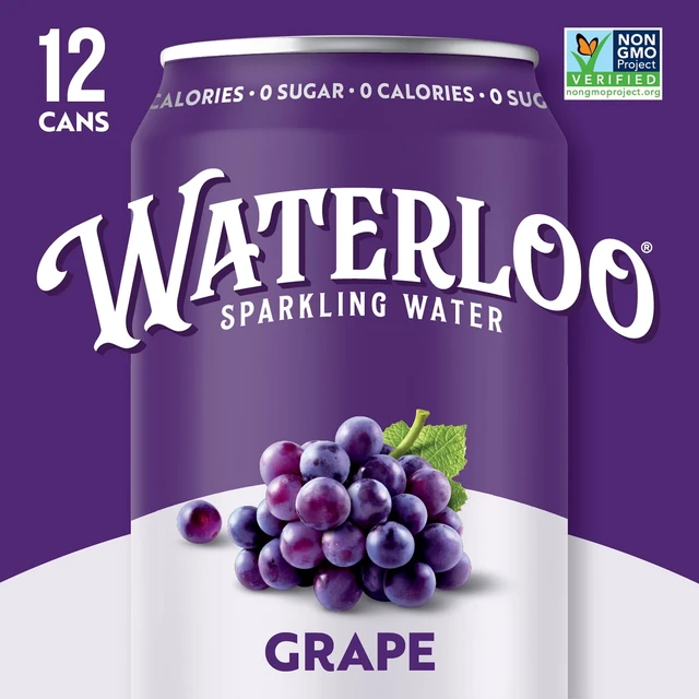 Alt view image 4 of 5 - Waterloo Sparkling Water Grape 12 fl oz 12 Pack Cans