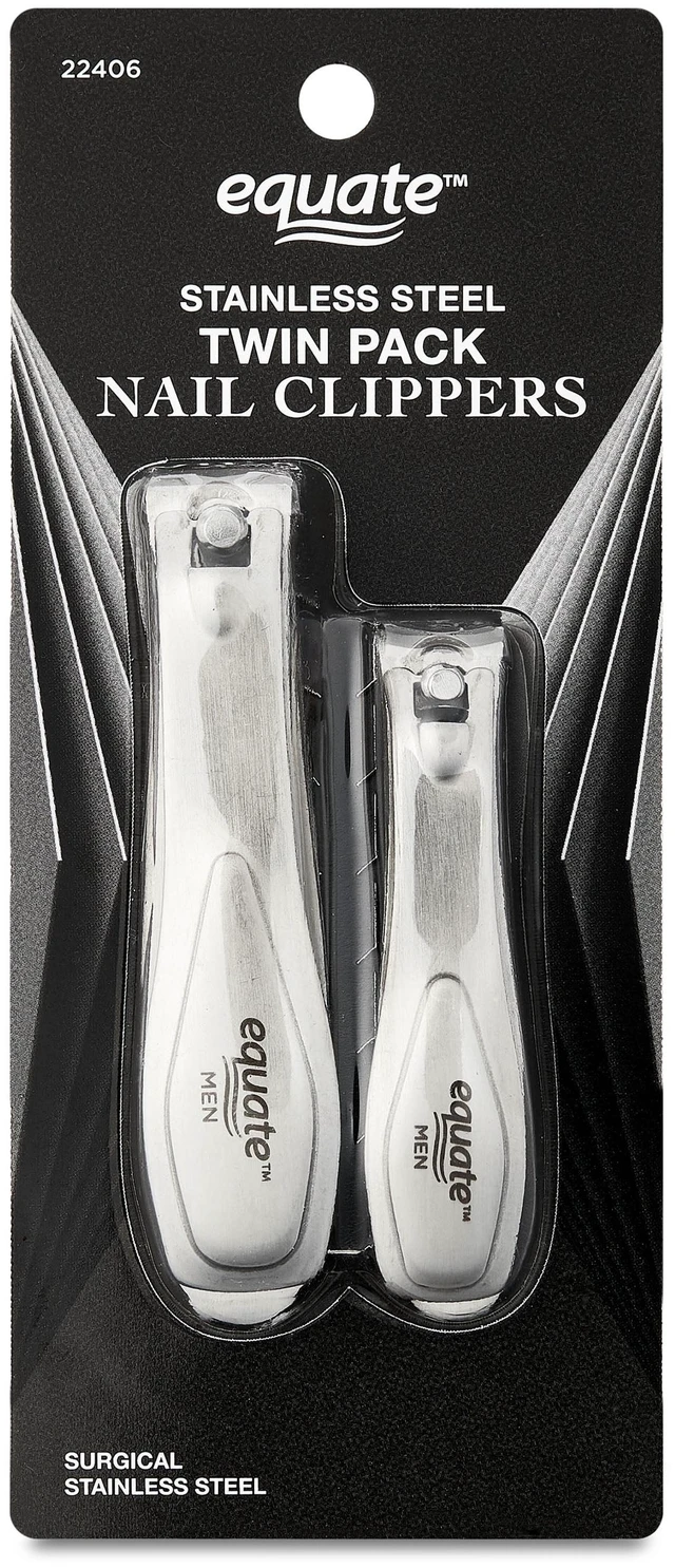 Alt view image 3 of 6 - Equate Stainless Steel Nail Clippers, Twin-Pack, 2 Pieces