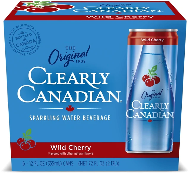 Main image of Clearly Canadian Wild Cherry, 6-Pack Cans