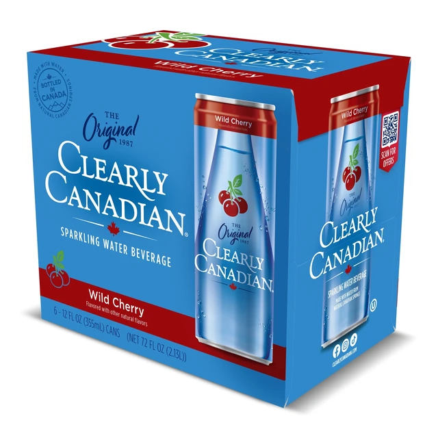 Alt view image 2 of 4 - Clearly Canadian Wild Cherry, 6-Pack Cans