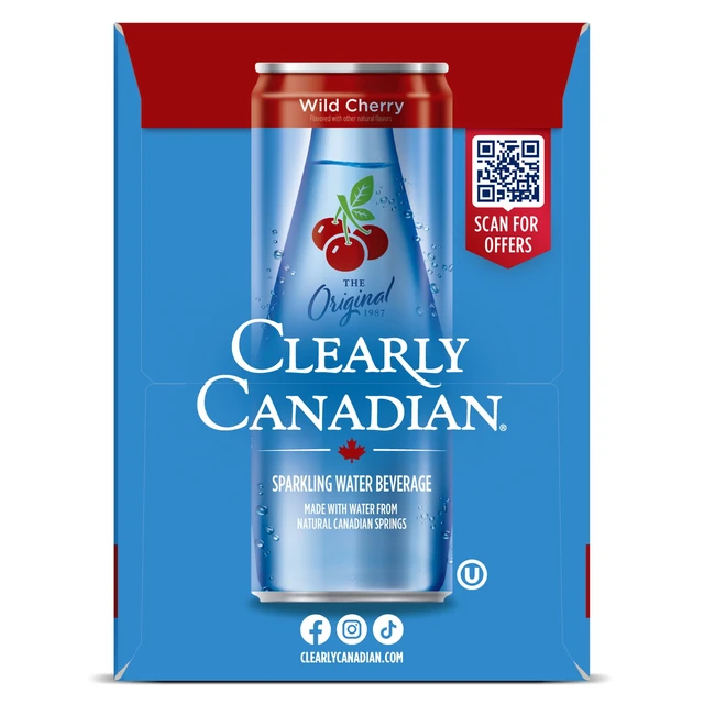 Alt view image 3 of 4 - Clearly Canadian Wild Cherry, 6-Pack Cans