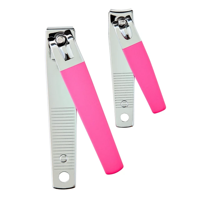 Alt view image 6 of 6 - Care & Fix Fingernail & Toenail Clippers, Pink, 2 Pieces