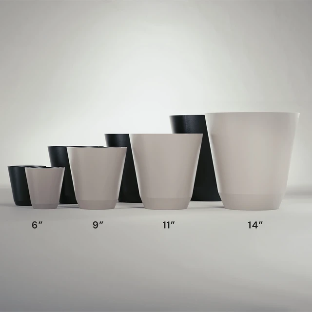 Alt view image 2 of 5 - Mainstays 9 in. Beige Self-Watering Resin Planter