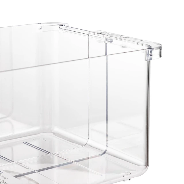 Alt view image 4 of 6 - Mainstays Clear Expandable Drink Fridge Organizer for Kitchen and Can Storage