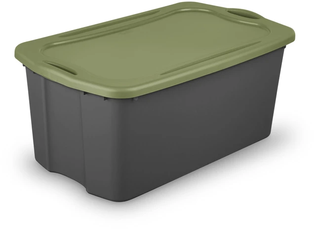 Main image of Sterilite EZ Carry 30 Gallon Extra-Large Plastic Storage Bin with Full-Grip Handles, Gray