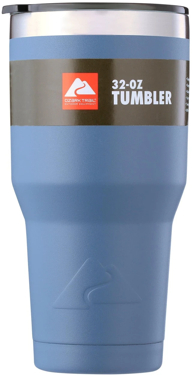 Main image of Ozark Trail 32oz Stainless Steel Insulated Tumbler, Indigo Blue