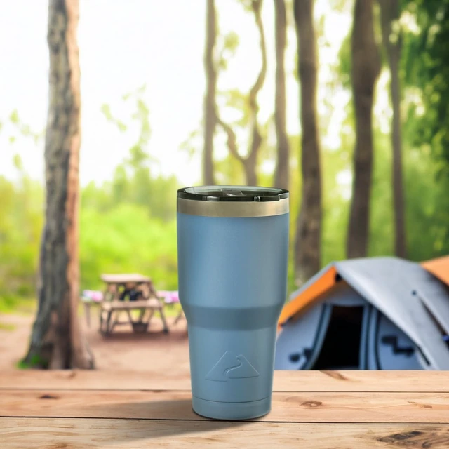 Alt view image 4 of 6 - Ozark Trail 32oz Stainless Steel Insulated Tumbler, Indigo Blue