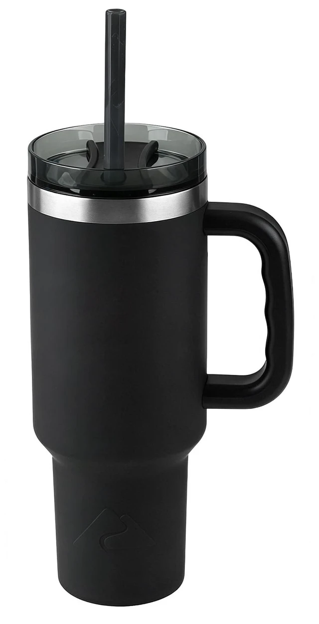 Main image of Ozark Trail 40oz Stainless Steel Insulated Tumbler with Handle, Black