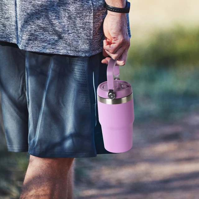 Alt view image 2 of 6 - Ozark Trail 18 oz Stainless Steel Insulated Swivel Tumbler, New Lilac