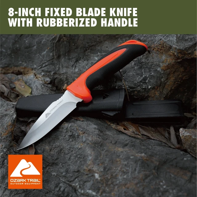 Alt view image 4 of 6 - Ozark Trail 7-Piece Camping Multitool Set with Hammer, Axe, Flashlight, and Knives