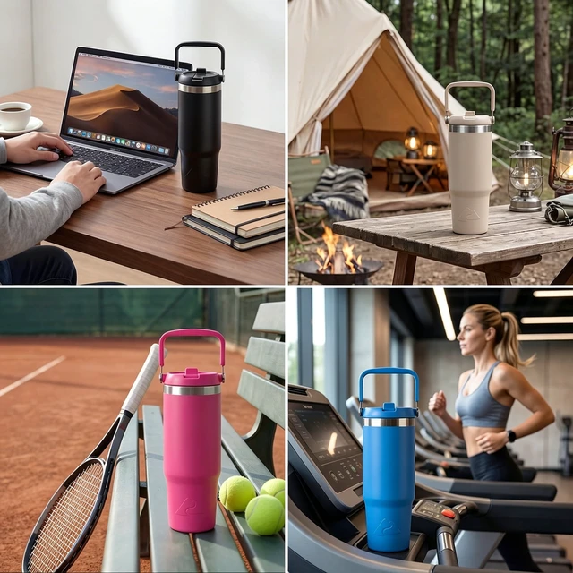 Alt view image 6 of 6 - Ozark Trail 30oz Stainless Steel Insulated Swivel Tumbler, Lilac