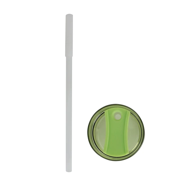 Alt view image 4 of 6 - Ozark Trail 30 oz Stainless Steel Insulated Tumbler with Handle, Sonic Lime Stripes