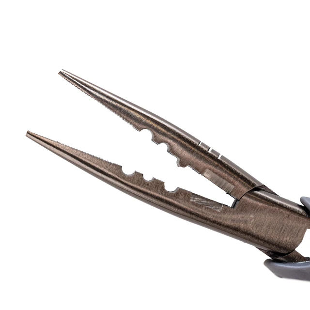 Alt view image 2 of 6 - Ozark Trail 8Inch Stainless Steel Fishing Pliers with Soft Grip and Wire Cutter