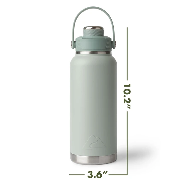 Alt view image 4 of 6 - Ozark Trail 32 oz Stainless Steel Insulated Chug Water Bottle, Sage Green