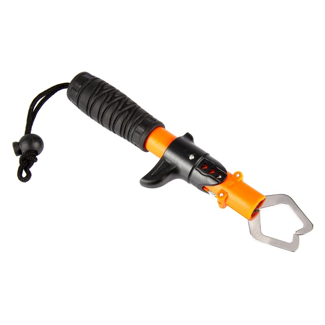 Alt view image 6 of 6 - Ozark Trail 8-Inch Stainless Steel Fish Lip Gripper Tool with Non-Slip Handle and Wrist Strap