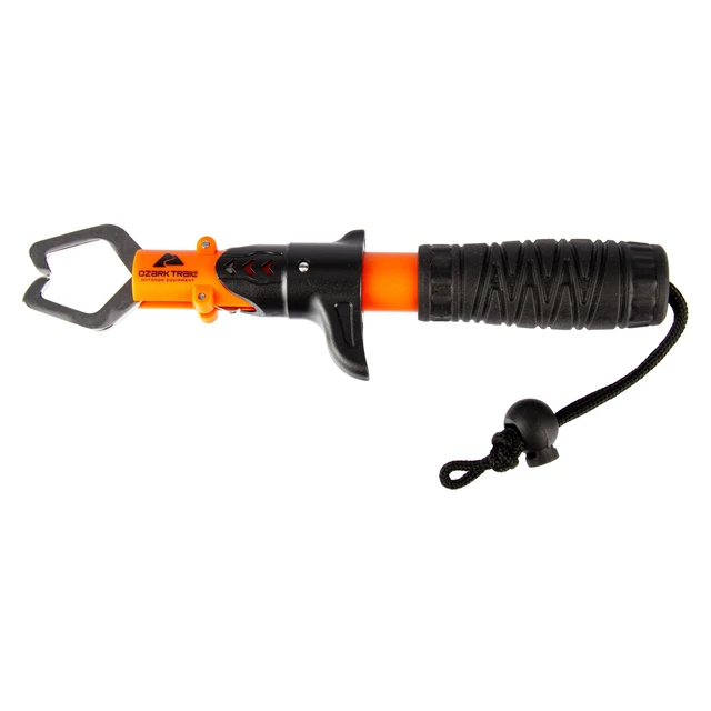 Alt view image 3 of 6 - Ozark Trail 8-Inch Stainless Steel Fish Lip Gripper Tool with Non-Slip Handle and Wrist Strap