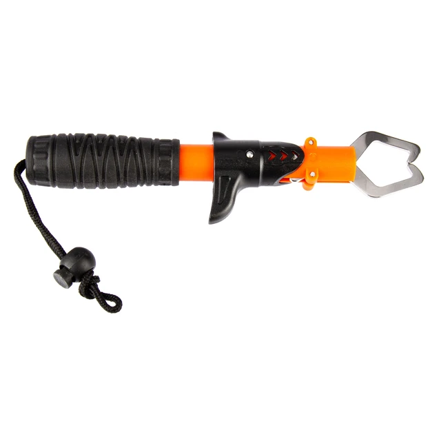 Alt view image 5 of 6 - Ozark Trail 8-Inch Stainless Steel Fish Lip Gripper Tool with Non-Slip Handle and Wrist Strap