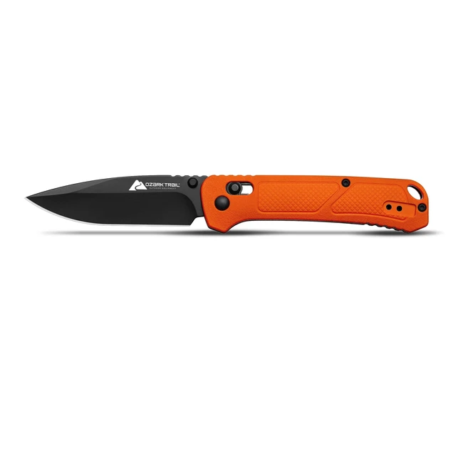 Alt view image 5 of 5 - Ozark Trail 7.5inch Slide Lock Folding Knife with Ball Bearing 3.3inch D2 Blade and Belt Clip
