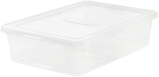 Main image of IRIS 28Qt Plastic Stackable Storage Bin with Latching Lid