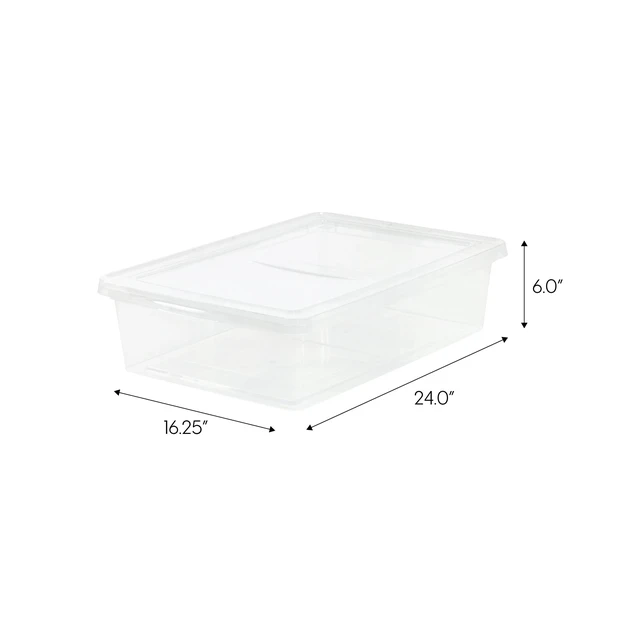 Alt view image 3 of 5 - IRIS 28Qt Plastic Stackable Storage Bin with Latching Lid