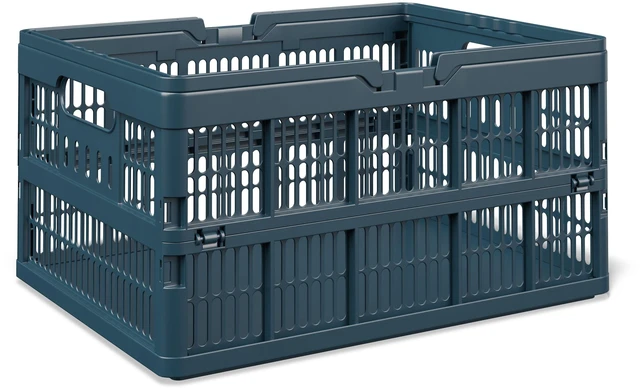 Main image of Mainstays Kids Large Blue Collapsible Storage Basket with Handles