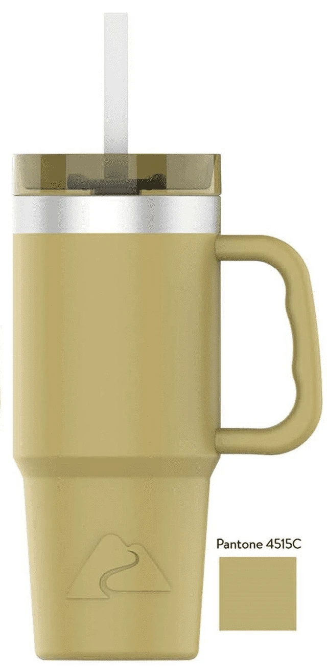 Alt view image 5 of 5 - Ozark Trail 18oz Stainless Steel Insulated Tailgating Tumbler with Handle, Gold
