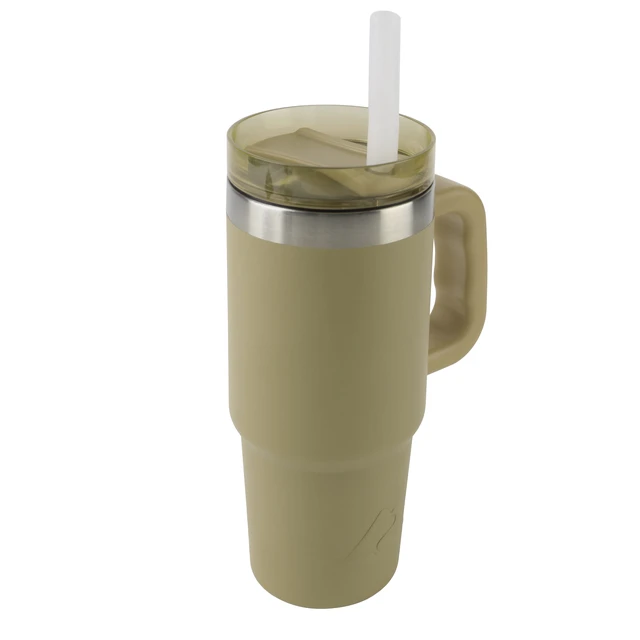 Alt view image 3 of 5 - Ozark Trail 18oz Stainless Steel Insulated Tailgating Tumbler with Handle, Gold