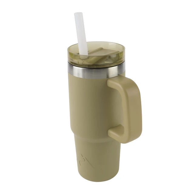 Alt view image 4 of 5 - Ozark Trail 18oz Stainless Steel Insulated Tailgating Tumbler with Handle, Gold