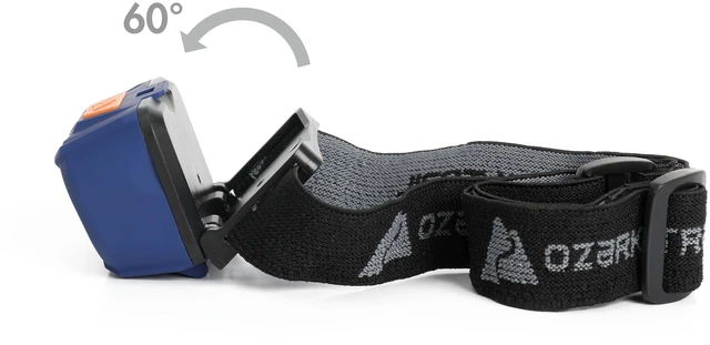 Alt view image 4 of 6 - Ozark Trail LED 100 Lumens Headlamp, Blue, 3AAA Batteries Included