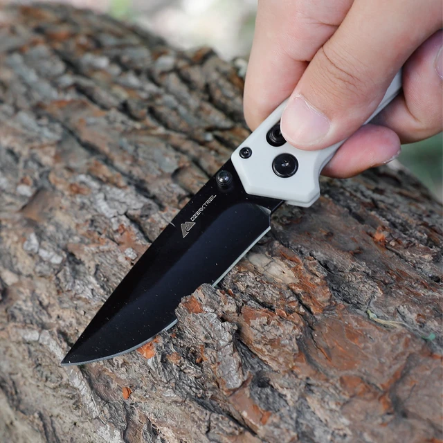 Alt view image 4 of 6 - Ozark Trail Glacier 7.5-Inch Folding Pocket Knife with Shaft Lock, White