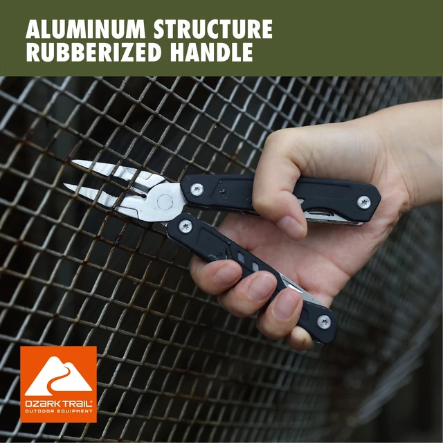 Alt view image 3 of 6 - Ozark Trail 17-in-1 Multitool, Model 2119, Stainless Steel, Black