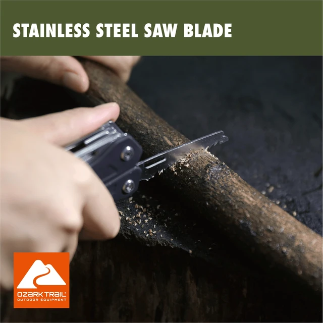 Alt view image 5 of 6 - Ozark Trail 17-in-1 Multitool, Model 2119, Stainless Steel, Black