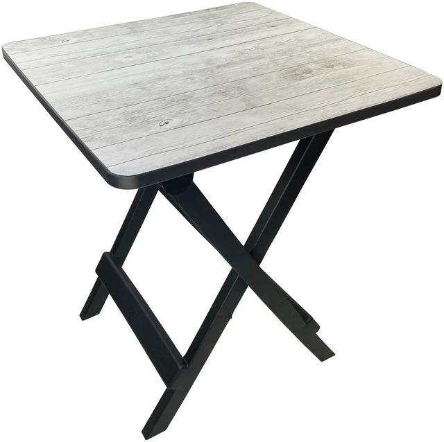 Main image of Ozark Trail 19-inch Plastic Folding Camp Side Table, Gray Wood Grain