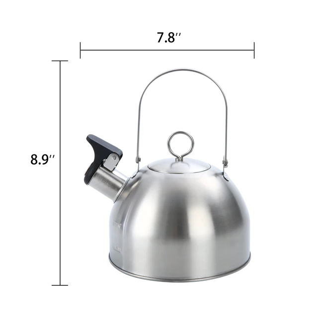 Alt view image 4 of 6 - Ozark Trail 1.2L Stainless Steel Portable Stovetop Kettle