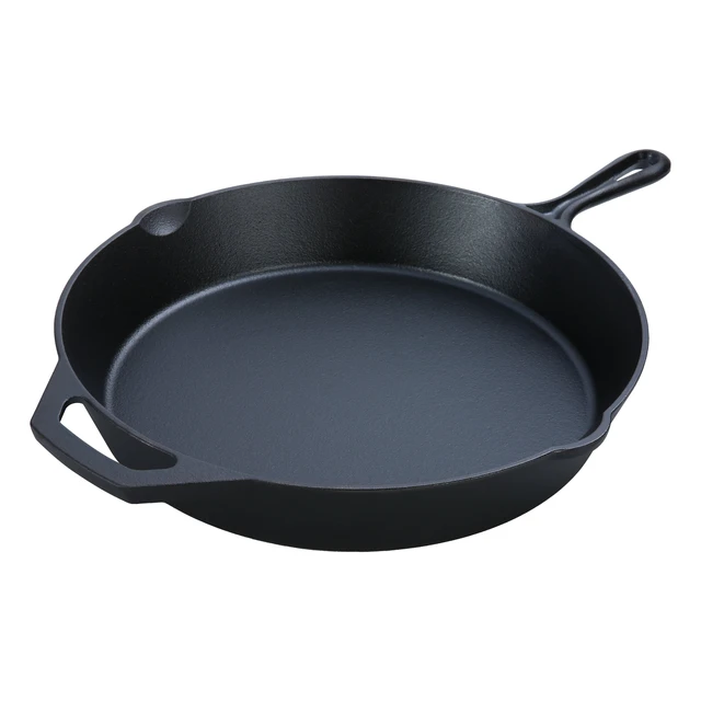 Alt view image 3 of 6 - Ozark Trail 12-Inch Pre-Seasoned Cast Iron Skillet with Handles