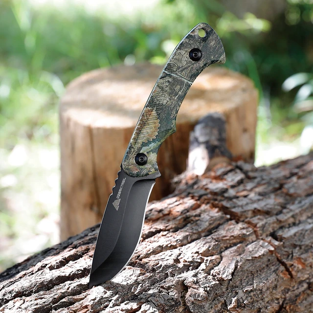 Alt view image 2 of 6 - Ozark Trail Wanderer 7.5-Inch Fixed Knife with Mossy Oak Handle and Sheath