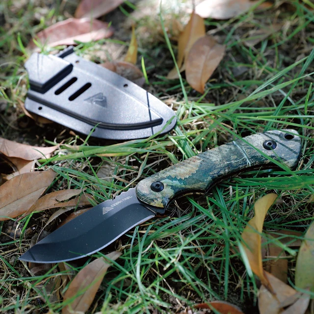 Alt view image 6 of 6 - Ozark Trail Wanderer 7.5-Inch Fixed Knife with Mossy Oak Handle and Sheath