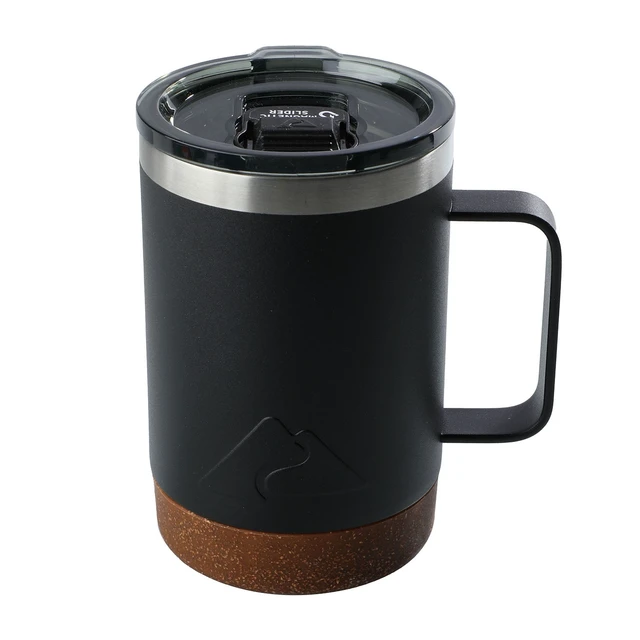 Alt view image 5 of 6 - Ozark Trail 16oz Insulated Stainless Steel Coffee Mug with Cork Bottom, Black