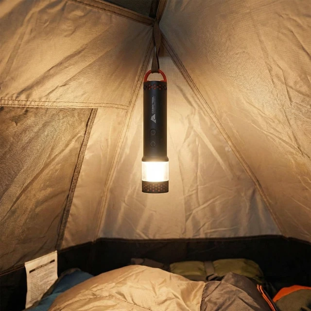 Alt view image 2 of 6 - Ozark Trail Rechargeable LED Pocket Flashlight and Lantern, 1000 lm, IPX5 Water-Resistant, Black & Orange