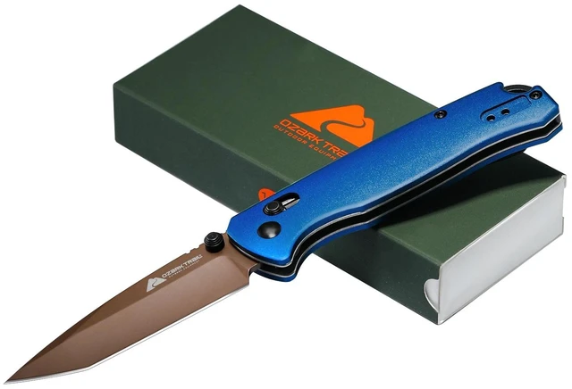 Main image of Ozark Trail 7.5in Folding Pocket Knife, 3.25in 14C28N Blade, Aluminum Handle, EDC