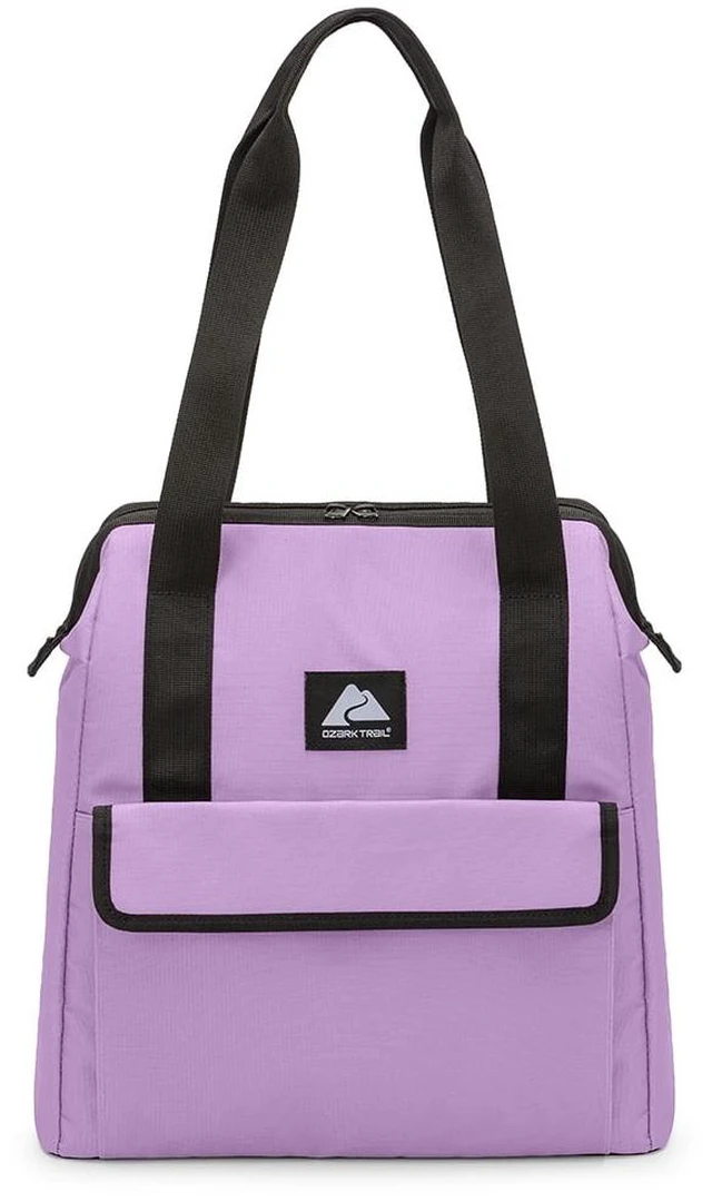 Main image of Ozark Trail 24 Can Wide Mouth Soft Cooler Tote, Purple, 16.9 Quart